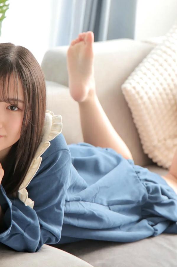   [LOVEPOP] Maki Chiba 千葉まき Photoset 03 居家清纯私房写真 蓝裙俏皮性感美腿第65张图片
