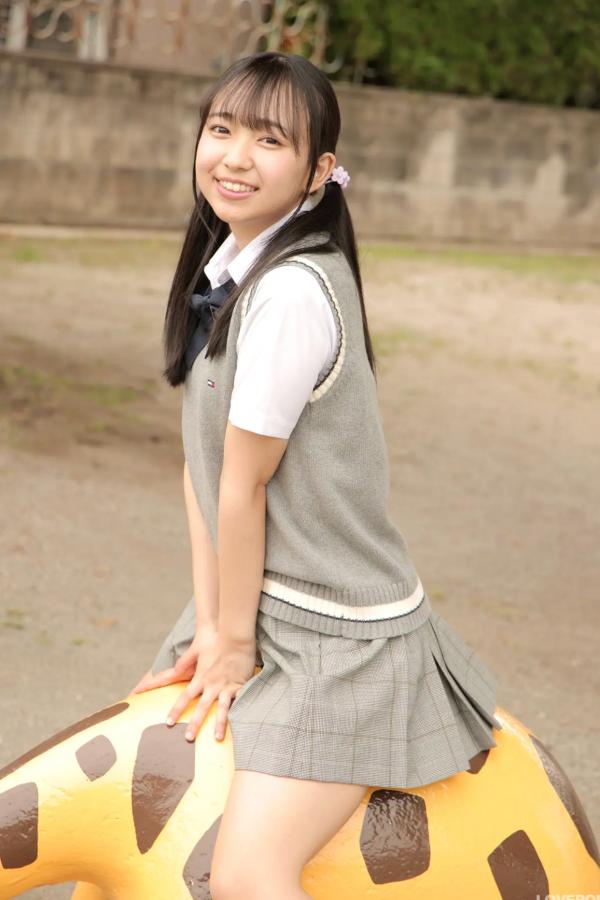   [LOVEPOP] Yui Iruma 入間ゆい Photoset 06 户外清纯JK校服写真 游乐场治愈系少女第54张图片