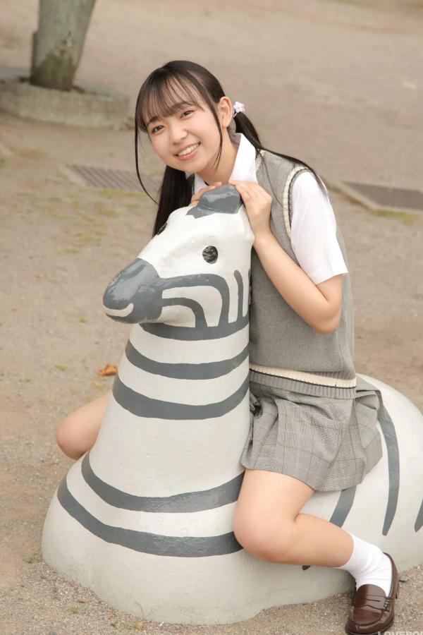   [LOVEPOP] Yui Iruma 入間ゆい Photoset 06 户外清纯JK校服写真 游乐场治愈系少女第66张图片
