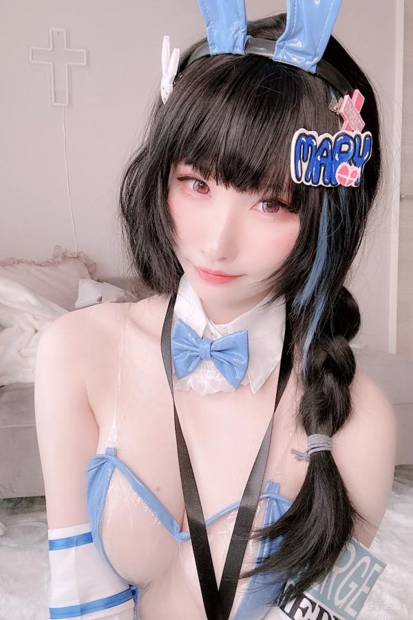   [Cosplay][my suite] Atsuki あつき - Mary Bunny!! 蓝白兔女郎性感私房写真第30张图片