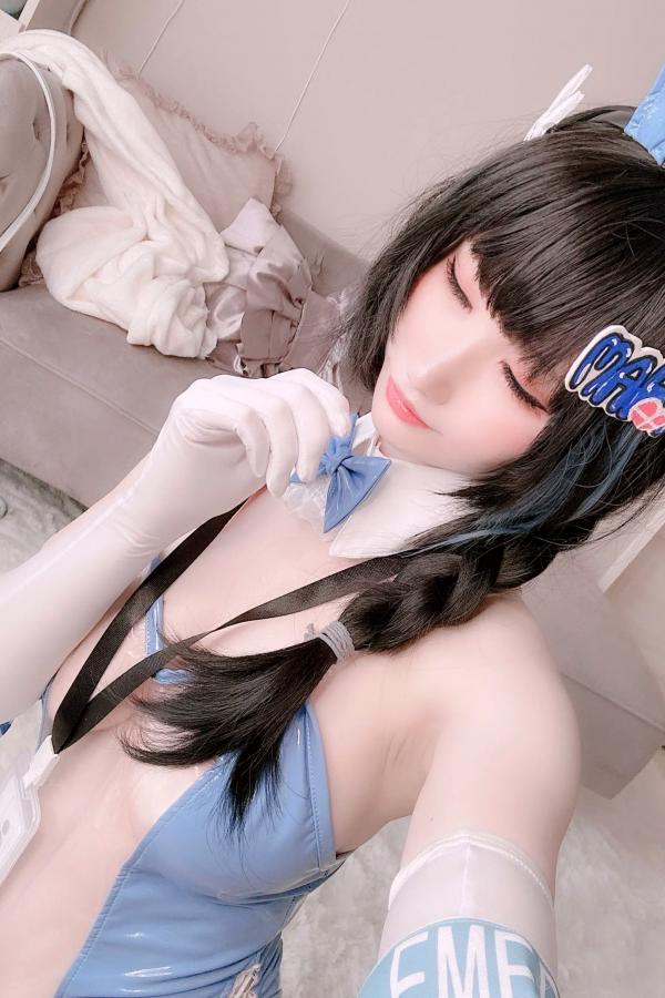   [Cosplay][my suite] Atsuki あつき - Mary Bunny!! 蓝白兔女郎性感私房写真第45张图片