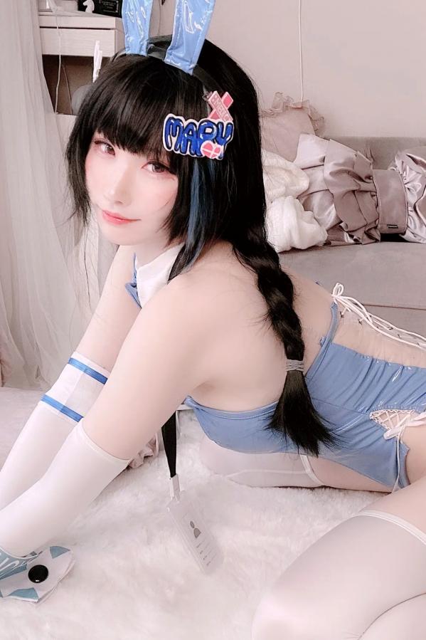   [Cosplay][my suite] Atsuki あつき - Mary Bunny!! 蓝白兔女郎性感私房写真第52张图片