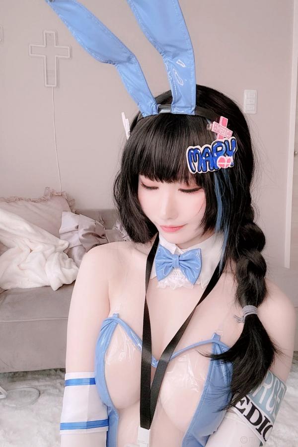   [Cosplay][my suite] Atsuki あつき - Mary Bunny!! 蓝白兔女郎性感私房写真第65张图片