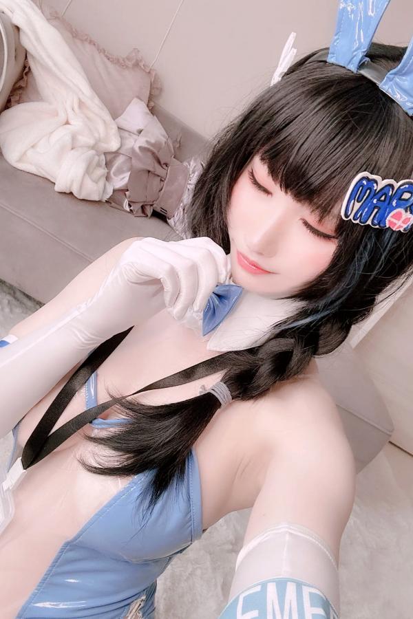   [Cosplay][my suite] Atsuki あつき - Mary Bunny!! 蓝白兔女郎性感私房写真第108张图片