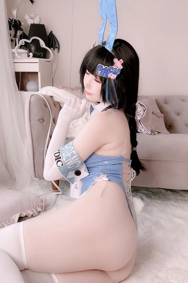   [Cosplay][my suite] Atsuki あつき - Mary Bunny!! 蓝白兔女郎性感私房写真第109张图片