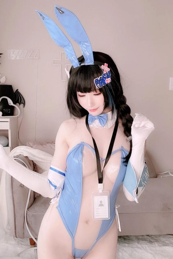   [Cosplay][my suite] Atsuki あつき - Mary Bunny!! 蓝白兔女郎性感私房写真第114张图片