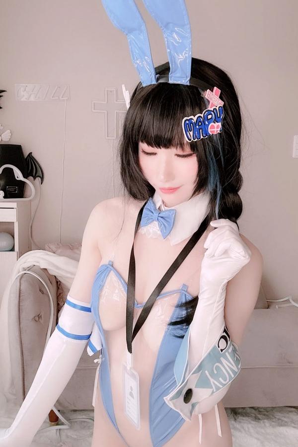   [Cosplay][my suite] Atsuki あつき - Mary Bunny!! 蓝白兔女郎性感私房写真第125张图片