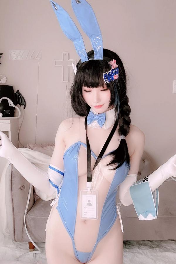   [Cosplay][my suite] Atsuki あつき - Mary Bunny!! 蓝白兔女郎性感私房写真第131张图片