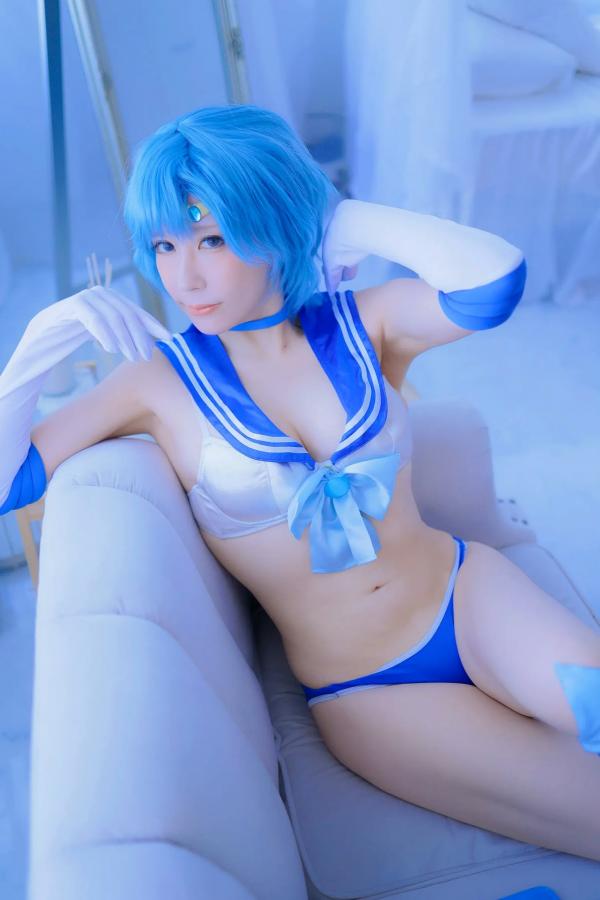    [Cosplay][HERESY] Ringo Mitsuki 林檎蜜紀 - 僕専用セーラーマーキュリー 性感水手服大尺度角色扮演写真第46张图片