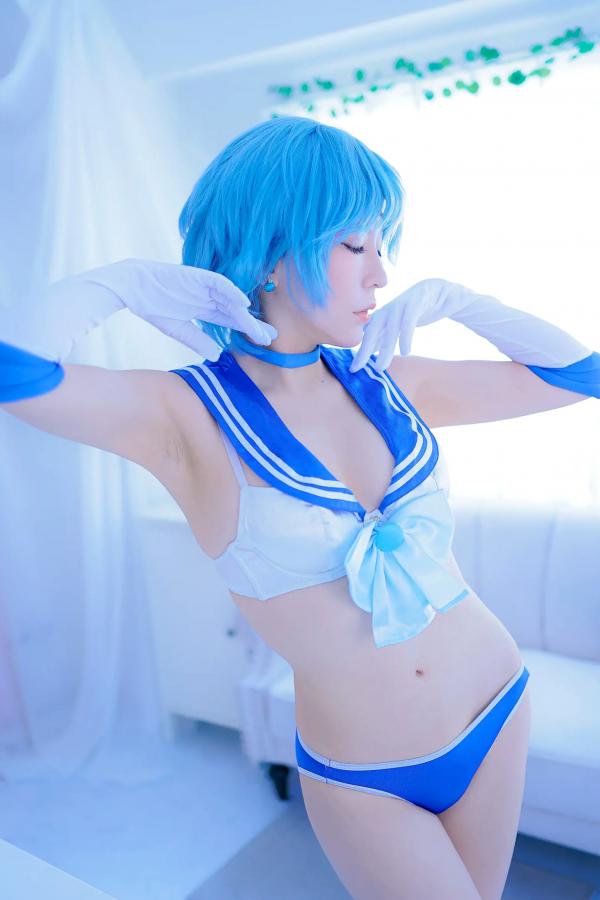    [Cosplay][HERESY] Ringo Mitsuki 林檎蜜紀 - 僕専用セーラーマーキュリー 性感水手服大尺度角色扮演写真第47张图片