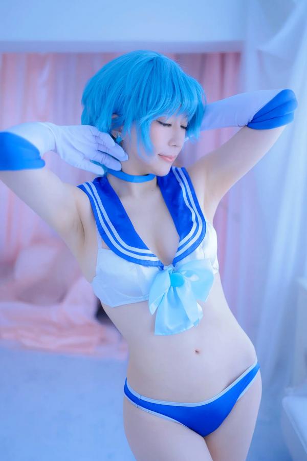    [Cosplay][HERESY] Ringo Mitsuki 林檎蜜紀 - 僕専用セーラーマーキュリー 性感水手服大尺度角色扮演写真第57张图片