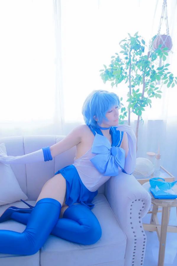    [Cosplay][HERESY] Ringo Mitsuki 林檎蜜紀 - 僕専用セーラーマーキュリー 性感水手服大尺度角色扮演写真第61张图片