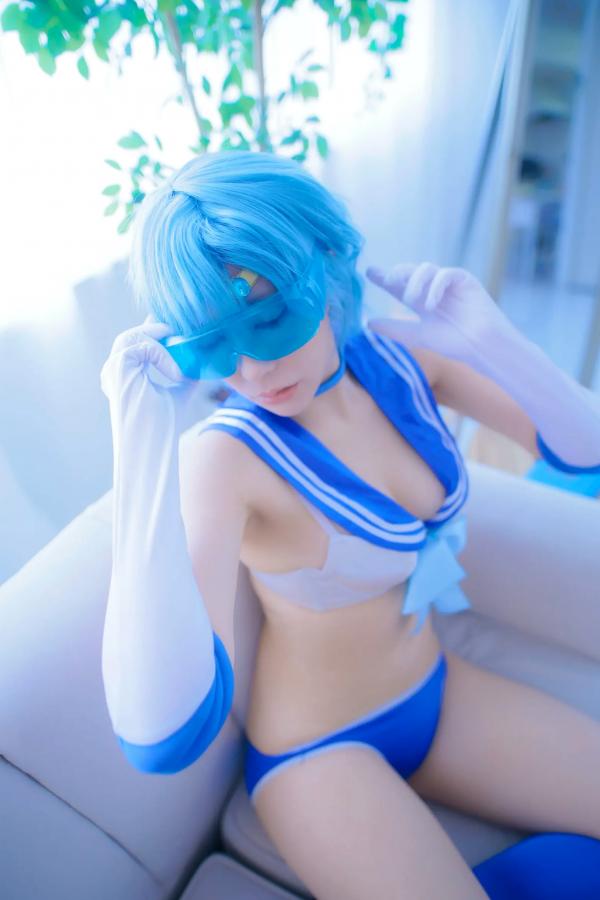    [Cosplay][HERESY] Ringo Mitsuki 林檎蜜紀 - 僕専用セーラーマーキュリー 性感水手服大尺度角色扮演写真第66张图片