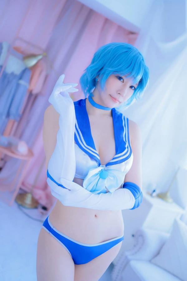    [Cosplay][HERESY] Ringo Mitsuki 林檎蜜紀 - 僕専用セーラーマーキュリー 性感水手服大尺度角色扮演写真第72张图片