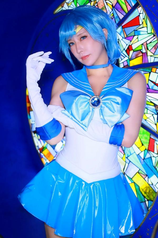    [Cosplay][HERESY] Ringo Mitsuki 林檎蜜紀 - 僕専用セーラーマーキュリー 性感水手服大尺度角色扮演写真第75张图片
