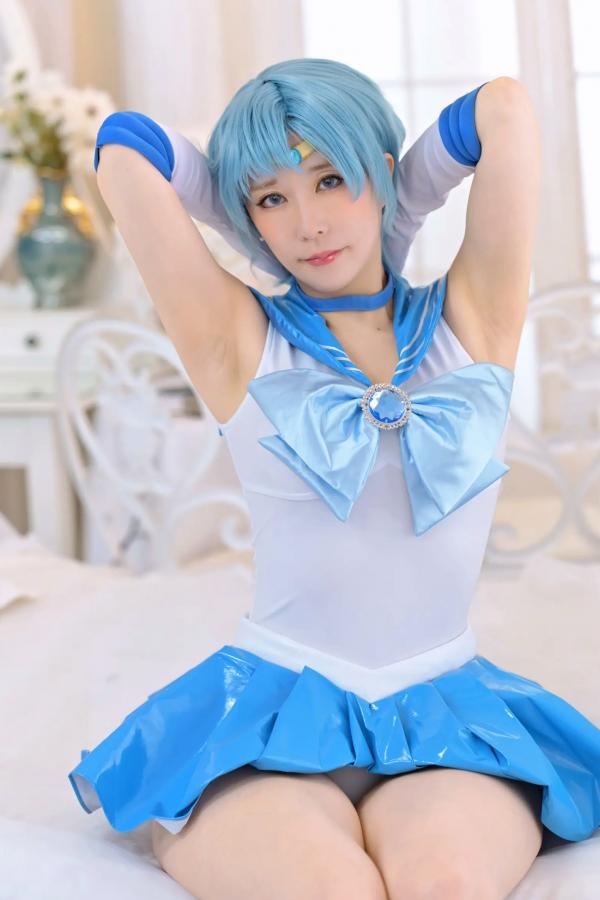   [Cosplay][HERESY] Ringo Mitsuki 林檎蜜紀 - 僕専用セーラーマーキュリー 性感水手服大尺度角色扮演写真第88张图片