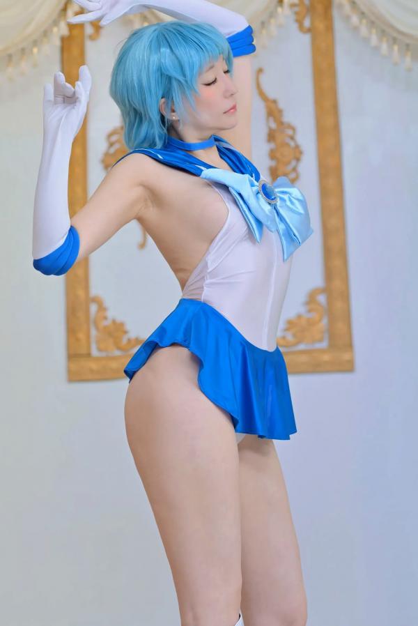    [Cosplay][HERESY] Ringo Mitsuki 林檎蜜紀 - 僕専用セーラーマーキュリー 性感水手服大尺度角色扮演写真第107张图片