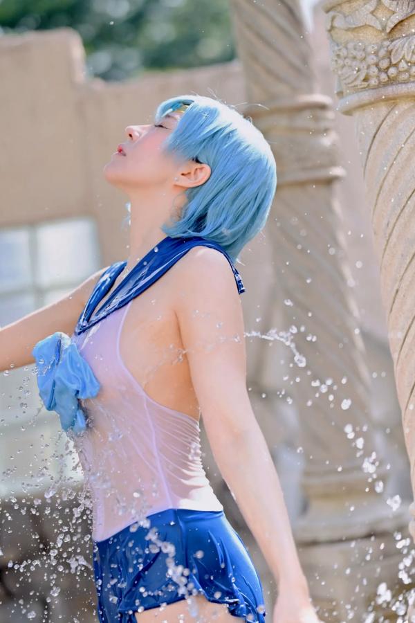    [Cosplay][HERESY] Ringo Mitsuki 林檎蜜紀 - 僕専用セーラーマーキュリー 性感水手服大尺度角色扮演写真第126张图片