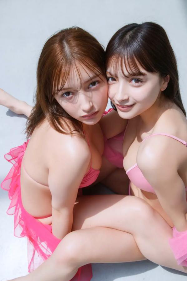    Erika & 百瀬まりな - エリマリ姉妹 清新阳光与性感内衣双人私房写真第5张图片
