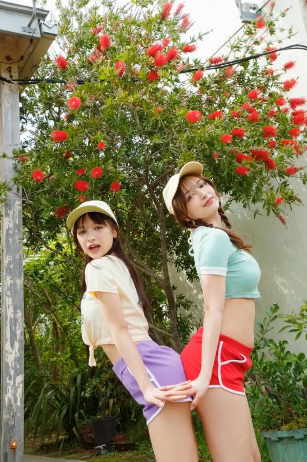    Erika & 百瀬まりな - エリマリ姉妹 清新阳光与性感内衣双人私房写真第69张图片