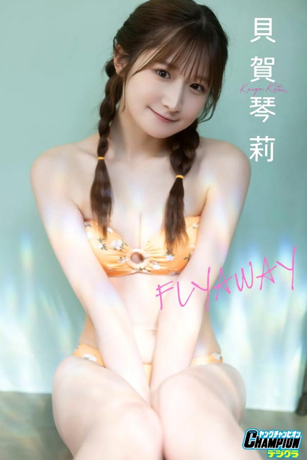    貝賀琴莉 - FLYAWAY 日本清纯美少女海边泳池比基尼写真第1张图片