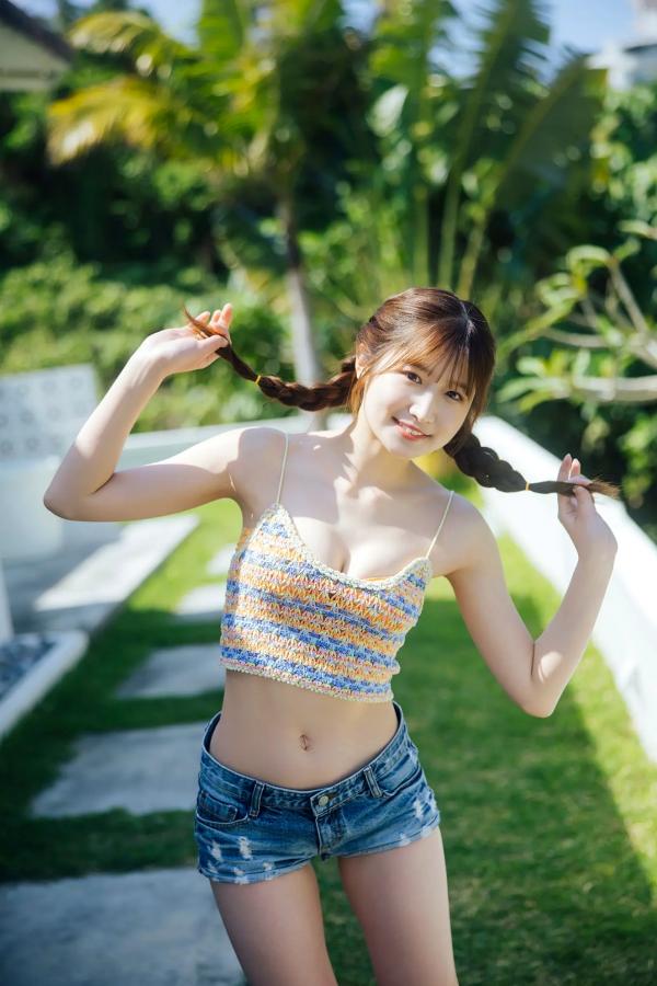    貝賀琴莉 - FLYAWAY 日本清纯美少女海边泳池比基尼写真第4张图片
