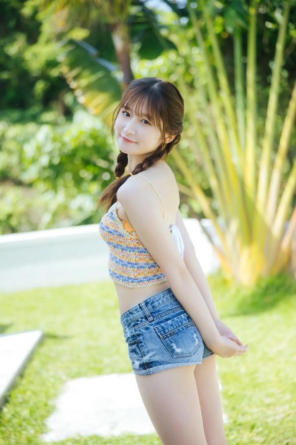    貝賀琴莉 - FLYAWAY 日本清纯美少女海边泳池比基尼写真第7张图片