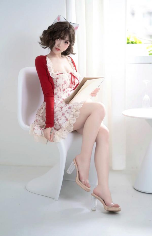    Bangni邦尼 - 限定女友 居家萌系猫耳碎花裙清纯私房美腿写真第4张图片
