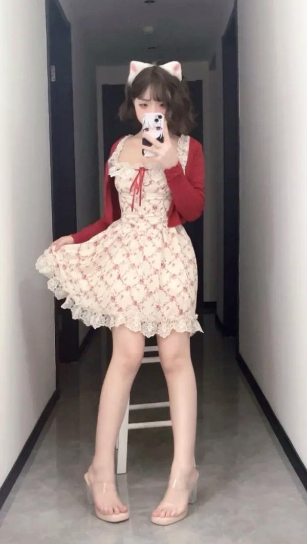    Bangni邦尼 - 限定女友 居家萌系猫耳碎花裙清纯私房美腿写真第12张图片