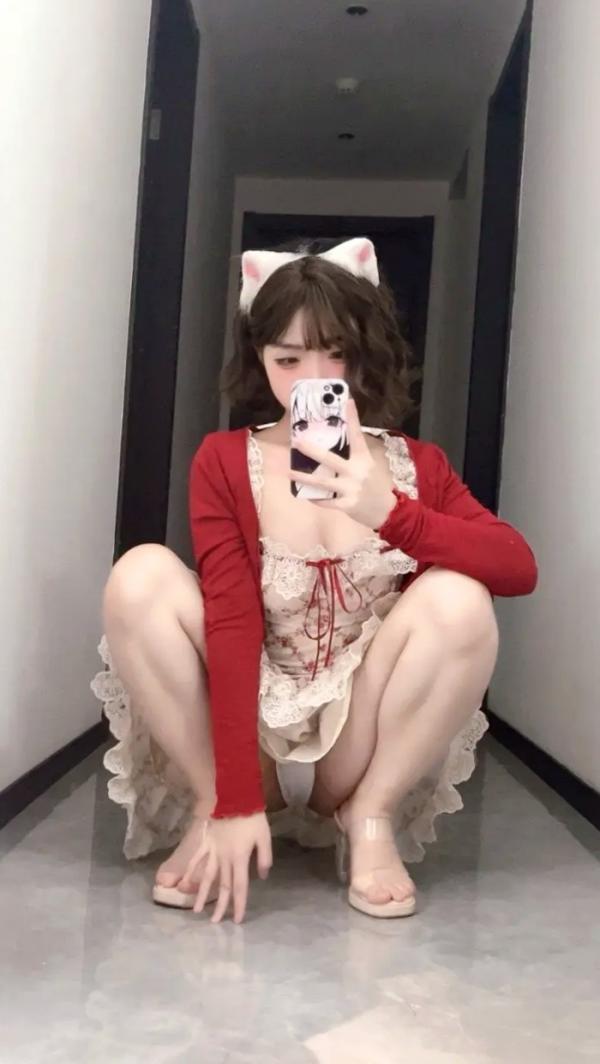    Bangni邦尼 - 限定女友 居家萌系猫耳碎花裙清纯私房美腿写真第16张图片