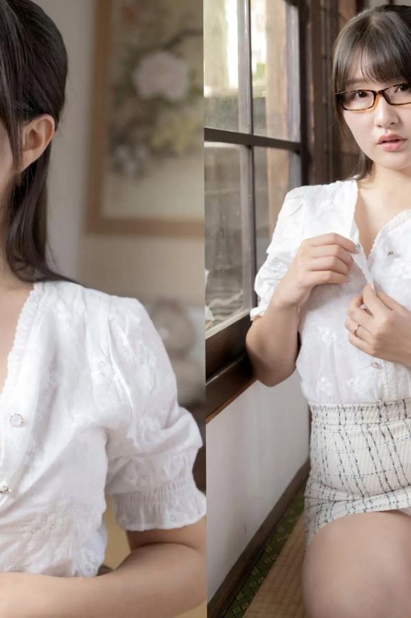    原つむぎ - もしもあのグラドルが若妻だったら：日本若妻蕾丝内衣私房诱惑写真第4张图片