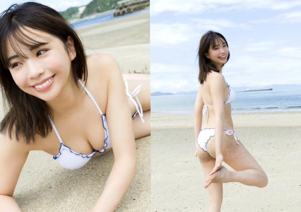    麻生果恩 - 偶然隣の席に座っていたとしても 海边沙滩比基尼写真 阳光清纯甜美湿身第7张图片
