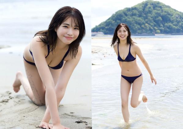    麻生果恩 - 偶然隣の席に座っていたとしても 海边沙滩比基尼写真 阳光清纯甜美湿身第9张图片