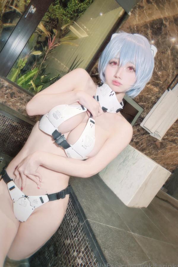   沖田凜花Rinka - Ayanami Rei 绫波丽COS 浴室湿身大尺度性感比基尼写真第1张图片