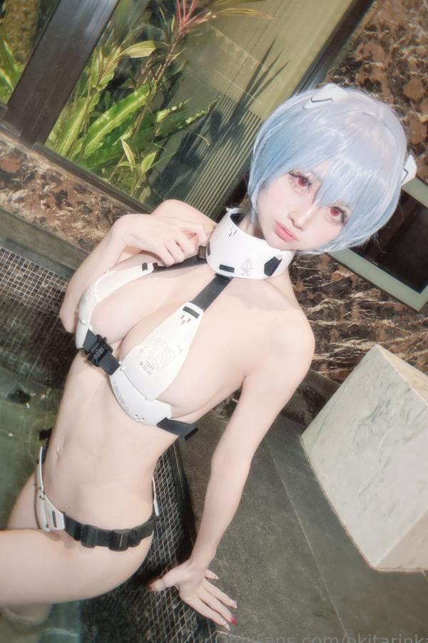   沖田凜花Rinka - Ayanami Rei 绫波丽COS 浴室湿身大尺度性感比基尼写真第14张图片