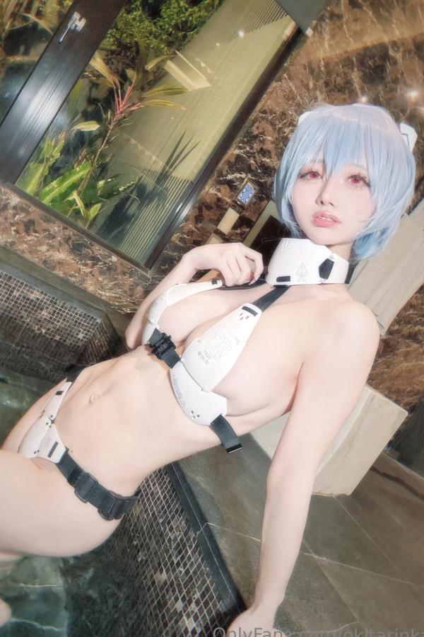   沖田凜花Rinka - Ayanami Rei 绫波丽COS 浴室湿身大尺度性感比基尼写真第34张图片
