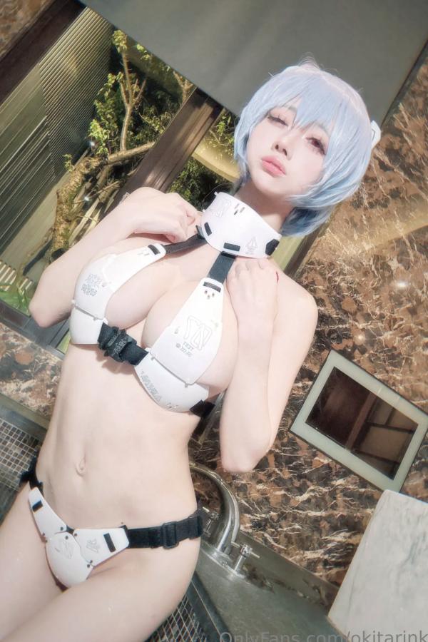   沖田凜花Rinka - Ayanami Rei 绫波丽COS 浴室湿身大尺度性感比基尼写真第36张图片