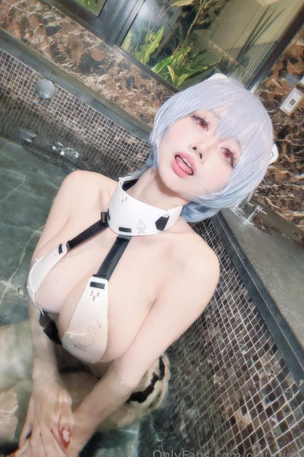   沖田凜花Rinka - Ayanami Rei 绫波丽COS 浴室湿身大尺度性感比基尼写真第38张图片