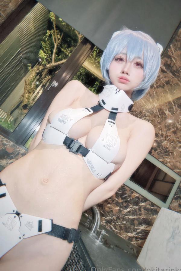   沖田凜花Rinka - Ayanami Rei 绫波丽COS 浴室湿身大尺度性感比基尼写真第40张图片