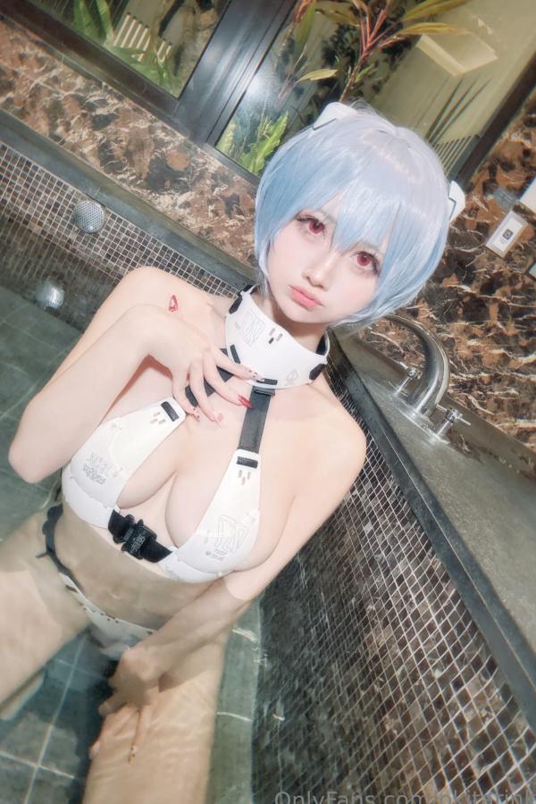   沖田凜花Rinka - Ayanami Rei 绫波丽COS 浴室湿身大尺度性感比基尼写真第41张图片