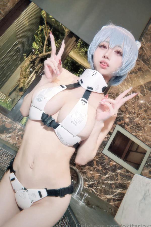   沖田凜花Rinka - Ayanami Rei 绫波丽COS 浴室湿身大尺度性感比基尼写真第46张图片