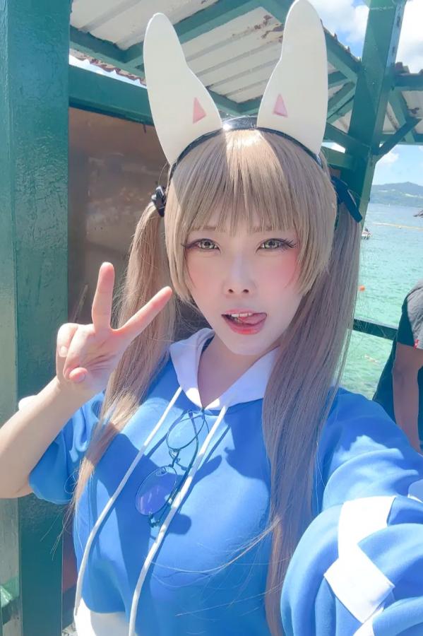   Maou Mo - Kazekura Moe 蔚蓝档案风仓萌COS写真 性感角色扮演养眼美腿第15张图片