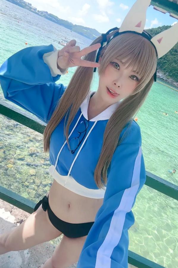   Maou Mo - Kazekura Moe 蔚蓝档案风仓萌COS写真 性感角色扮演养眼美腿第16张图片