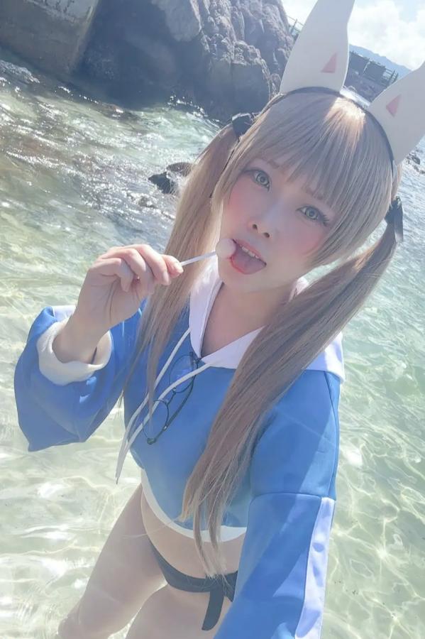   Maou Mo - Kazekura Moe 蔚蓝档案风仓萌COS写真 性感角色扮演养眼美腿第18张图片