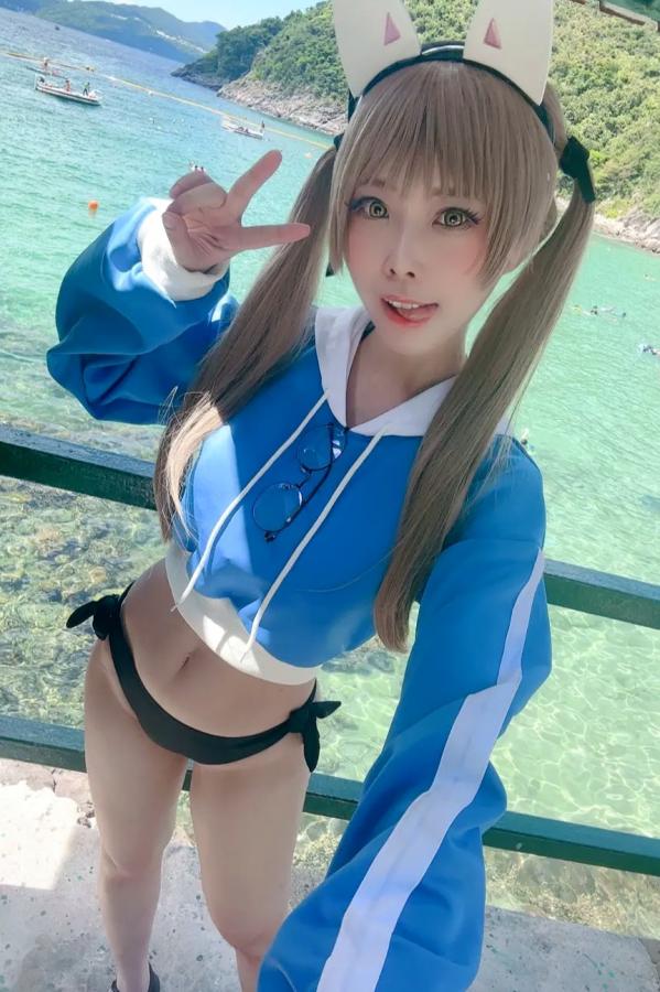   Maou Mo - Kazekura Moe 蔚蓝档案风仓萌COS写真 性感角色扮演养眼美腿第20张图片