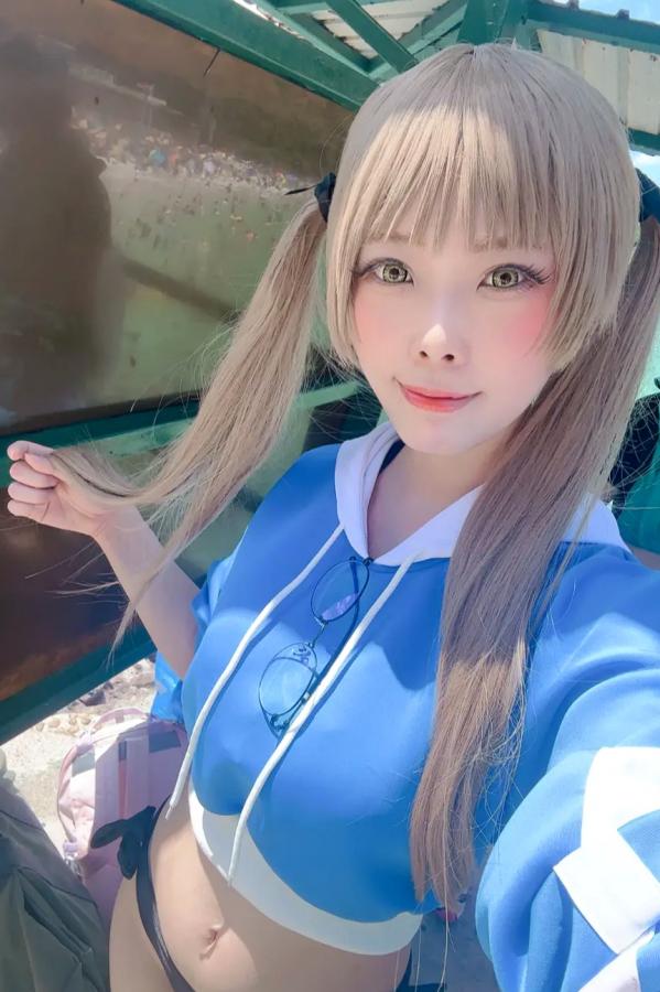   Maou Mo - Kazekura Moe 蔚蓝档案风仓萌COS写真 性感角色扮演养眼美腿第22张图片