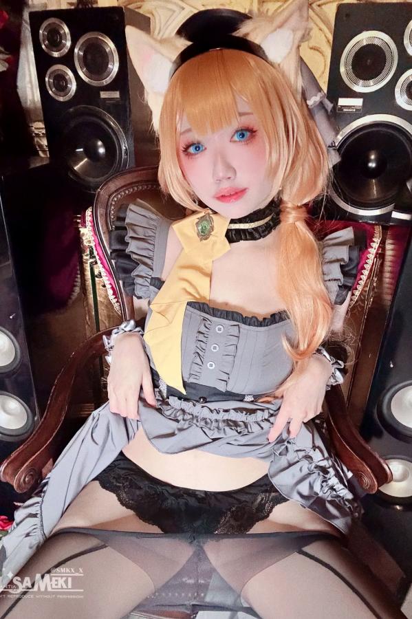    Sameki - Blue Archive Mari 蔚蓝档案玛丽猫耳哥特风Cosplay美图第4张图片