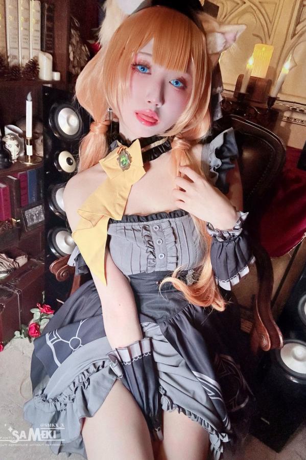    Sameki - Blue Archive Mari 蔚蓝档案玛丽猫耳哥特风Cosplay美图第23张图片