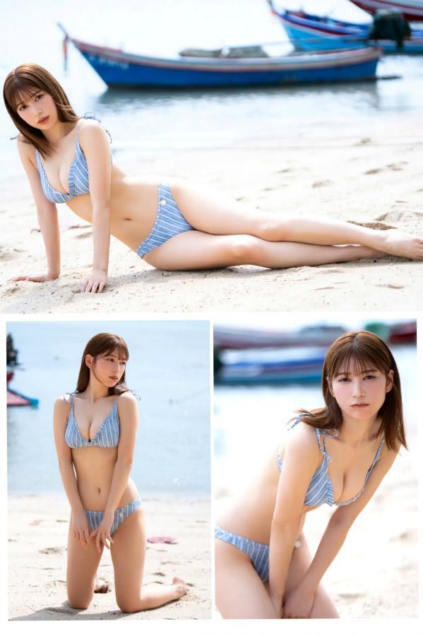   雪平莉左《キミが微笑めば…世界が微笑む！！》日本女神海滩比基尼清新性感私房写真第4张图片
