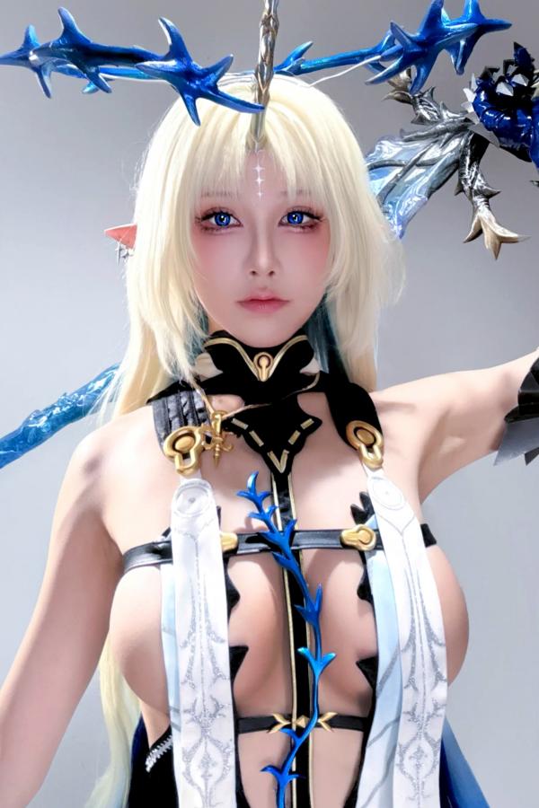   水淼aqua - 芙露德莉斯 Fleurdelys 二次元奇幻角色扮演性感冷艳自拍第2张图片